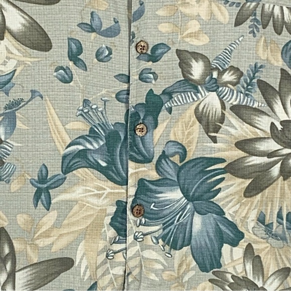 Paradise Coves~Vtg 90s~100% Silk~Men's Short Sleeve Hawaiian Shirt~Sz‎ Lg - Picture 4 of 8